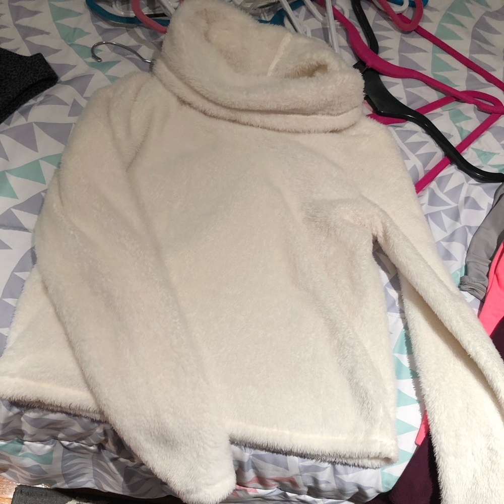 Aerie Sherpa Crop Sweater